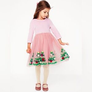 Mini Boden Velvet Tulle Appliqué Dress
